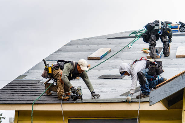 Professional Gutter Installation technician working in Stratton, OH